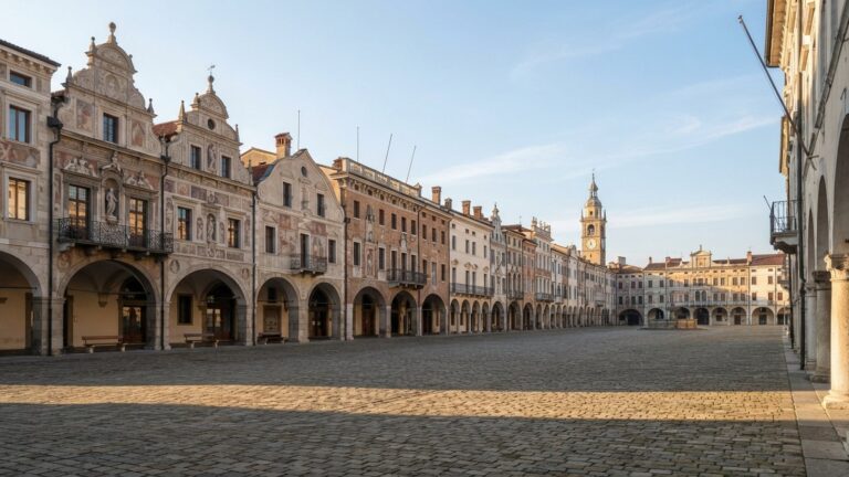Renesancni namesti s podloubim a stity