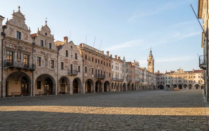 Renesancni namesti s podloubim a stity